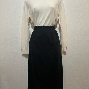 Vintage Black Pencil Skirt